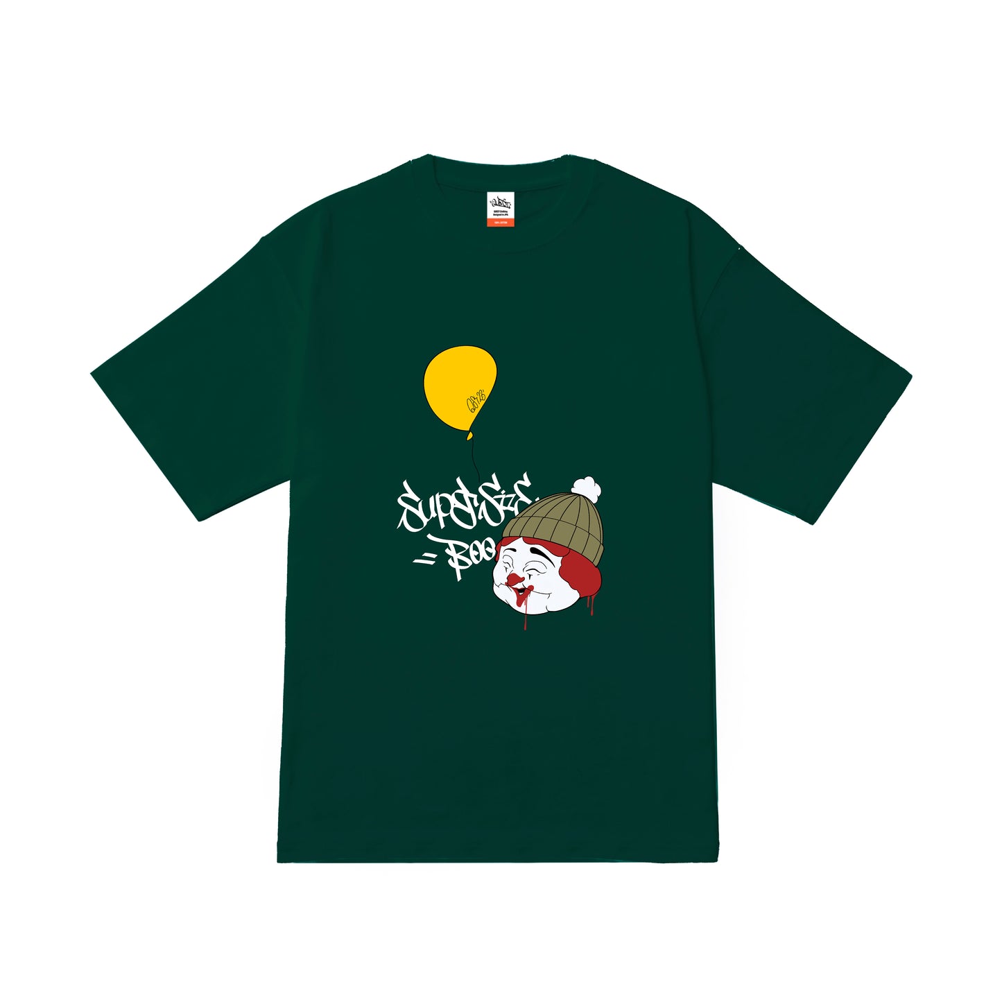 5.6oz Regular silhouette TEE “SUPERSIZE BOO”