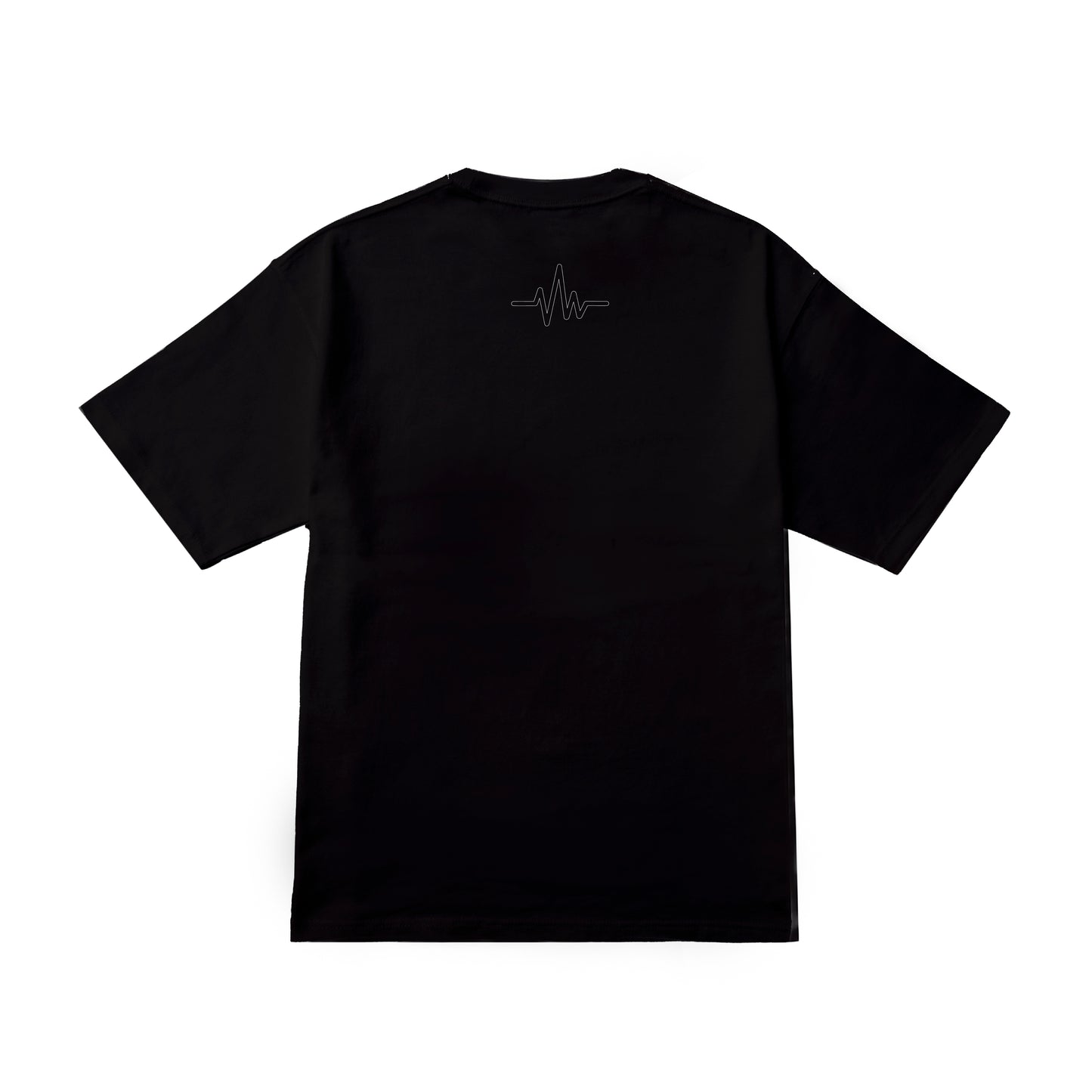 5.6oz Big silhouette TEE “BE KIND, RE-WIND” BLACK