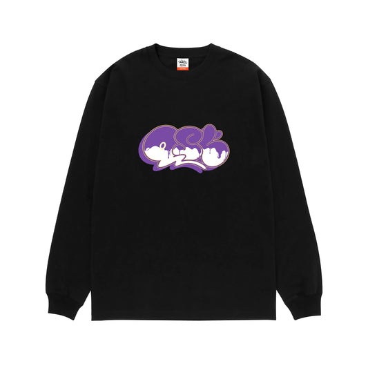 5.6oz Big silhouette L/S TEE “Dropping QST”