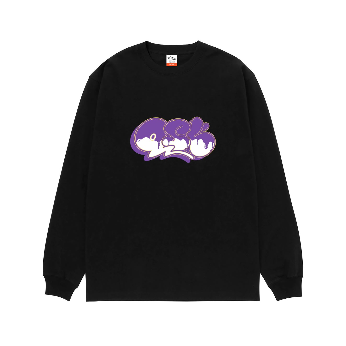 5.6oz Big silhouette L/S TEE “Dropping QST”