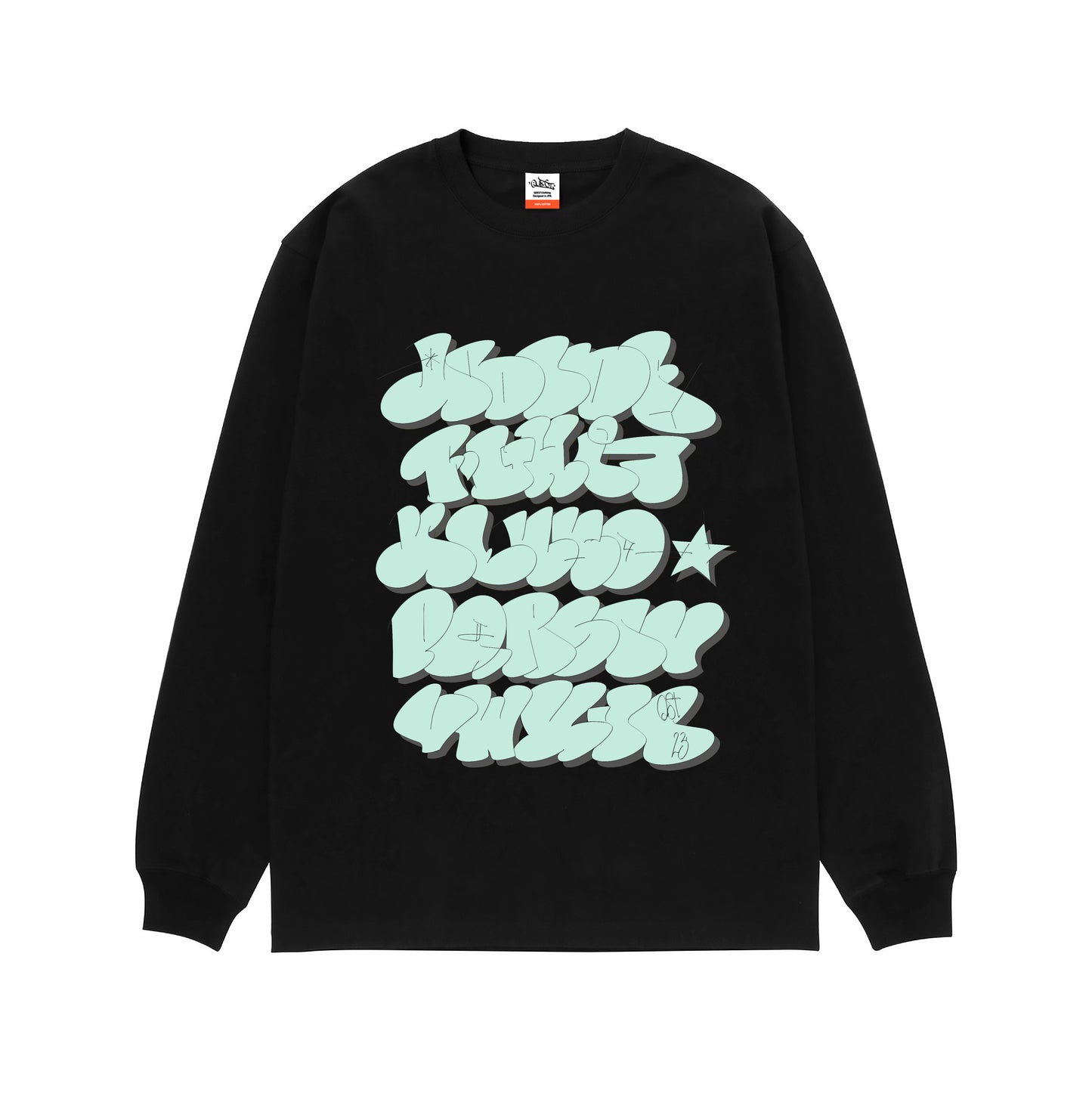 9.1oz Big silhouette “A to Z L/S TEE”