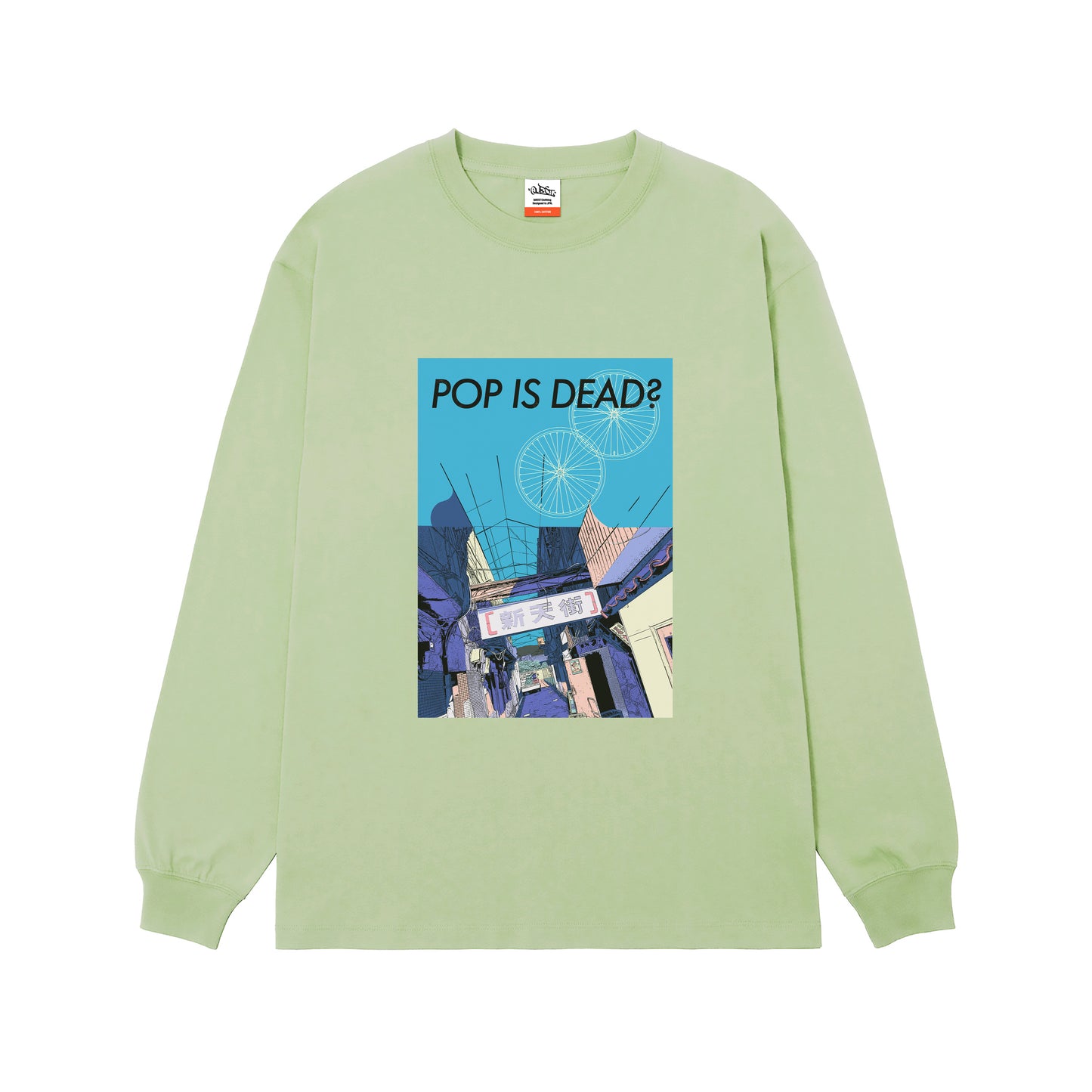 5.6oz L/S TEE “POP IS DEAD”