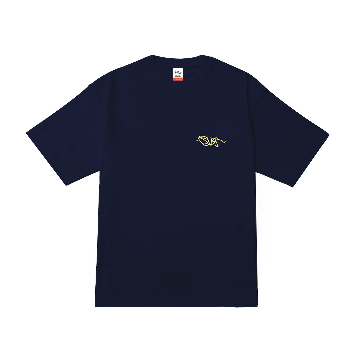 5.6oz Big silhouette TEE “A to Z TEE” Navy