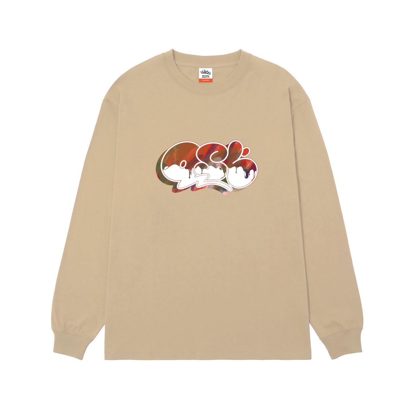 5.6oz Big silhouette L/S TEE “Dropping QST”