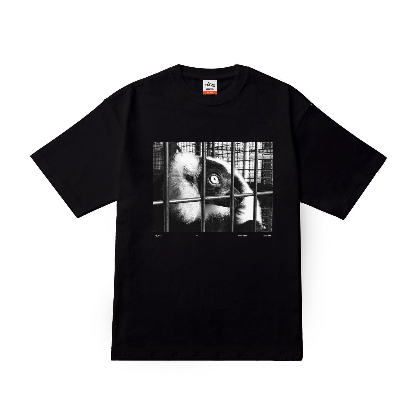 5.6oz Big silhouette TEE “the monkey”