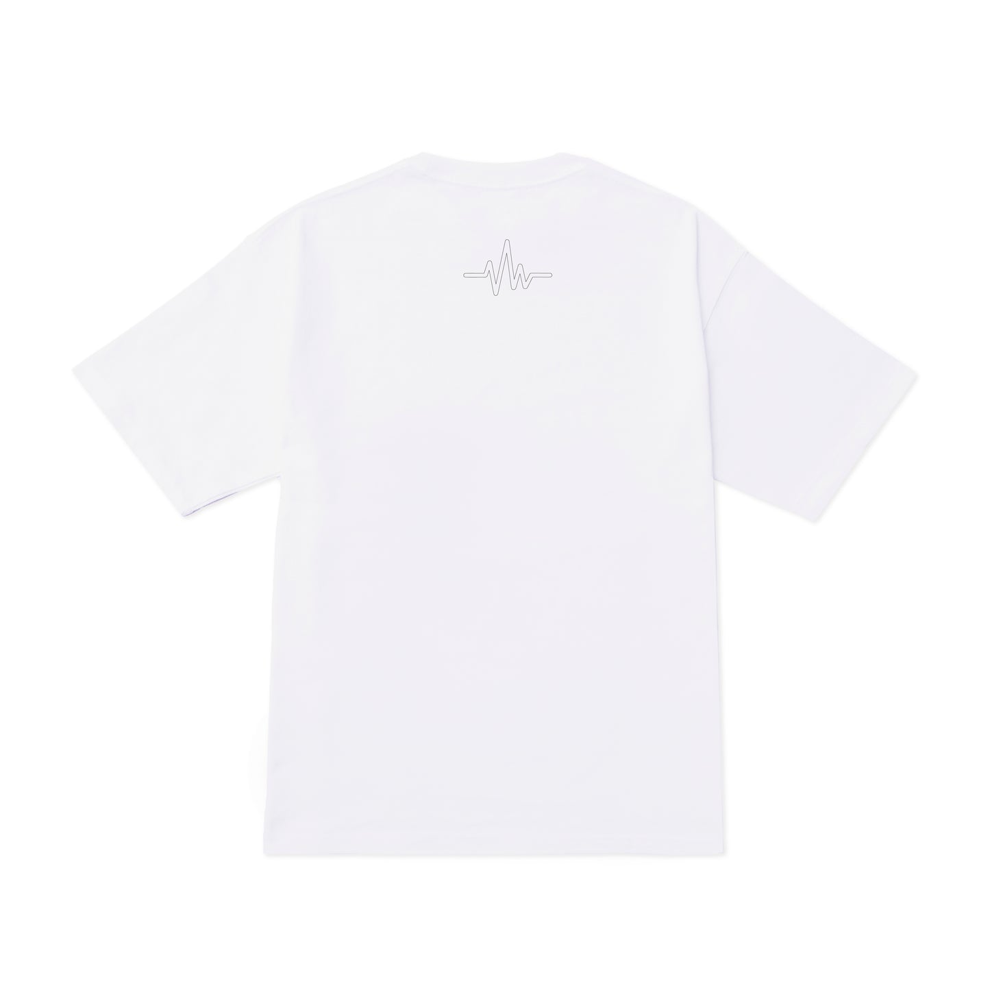 5.6oz Big silhouette TEE “BE KIND, RE-WIND” WHITE