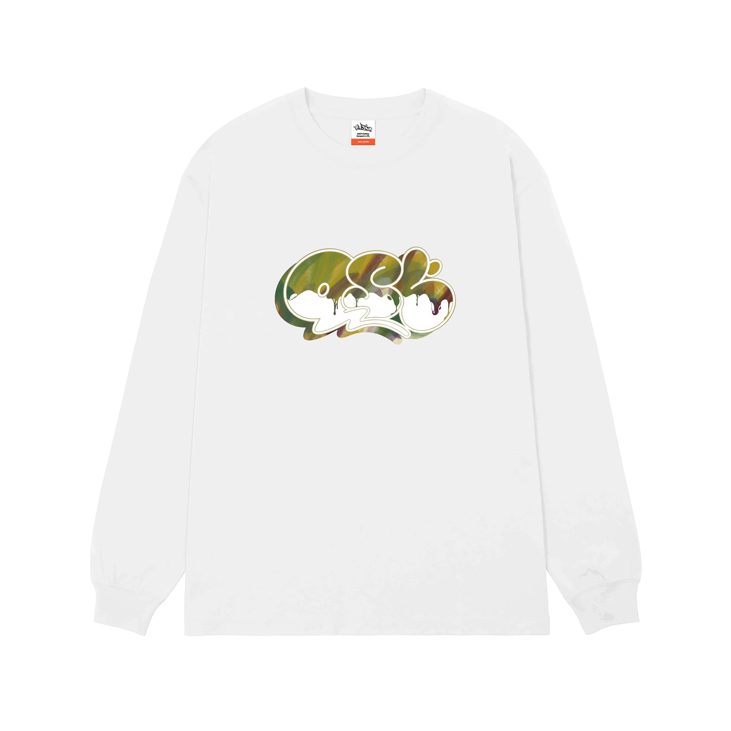 5.6oz Big silhouette L/S TEE “Dropping QST”