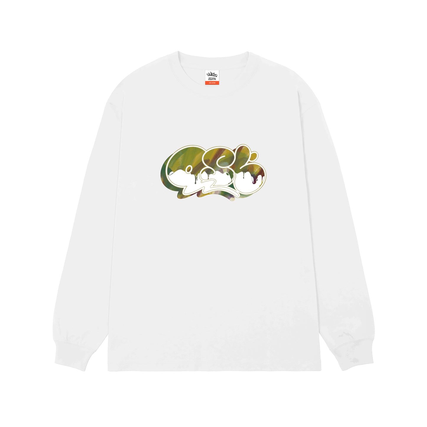 5.6oz Big silhouette L/S TEE “Dropping QST”