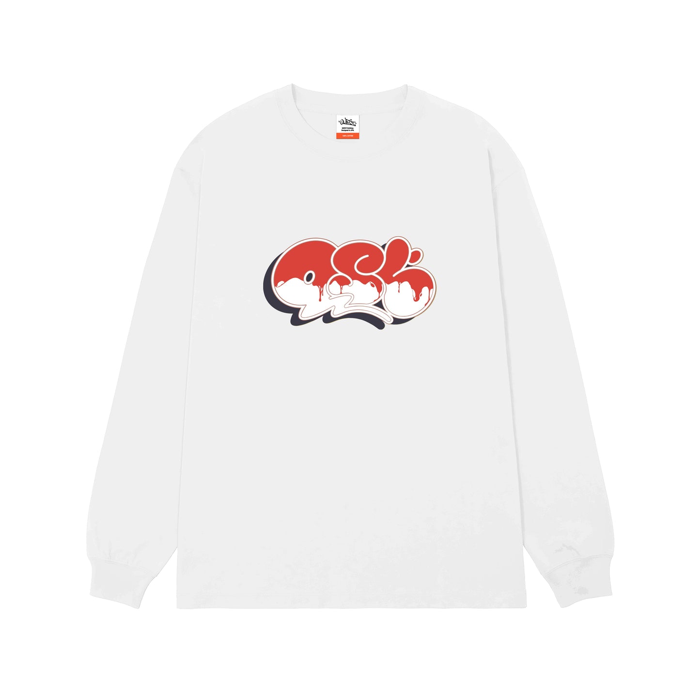 5.6oz Big silhouette L/S TEE “Dropping QST”　