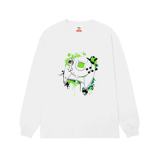 5.6oz Big silhouette L/S TEE “GET READY”